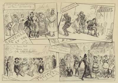 Croquis aux théâtres - Harry Furniss